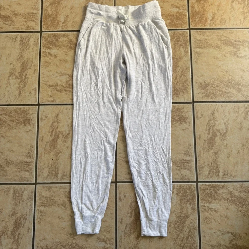 Lululemon Warm Down Jogger *Soft Touch Heathered Core Ultra Light Grey‎ Size 2